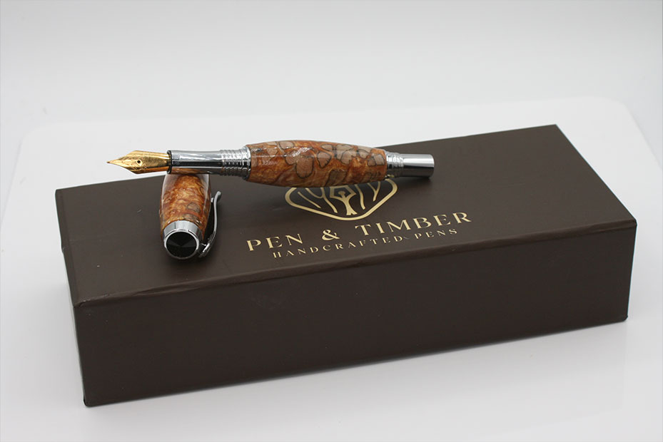 Golden Cholla Jr. George Fountain Pen with Gold Accents