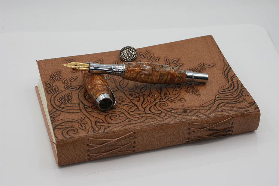 Golden Cholla Jr. George Fountain Pen with Gold Accents - Image 5